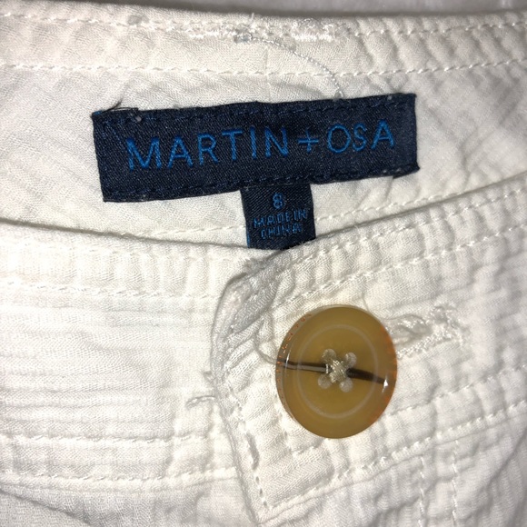 Martin + Osa Cotton Cuffed Casual Shorts Size 8 - Picture 4 of 7